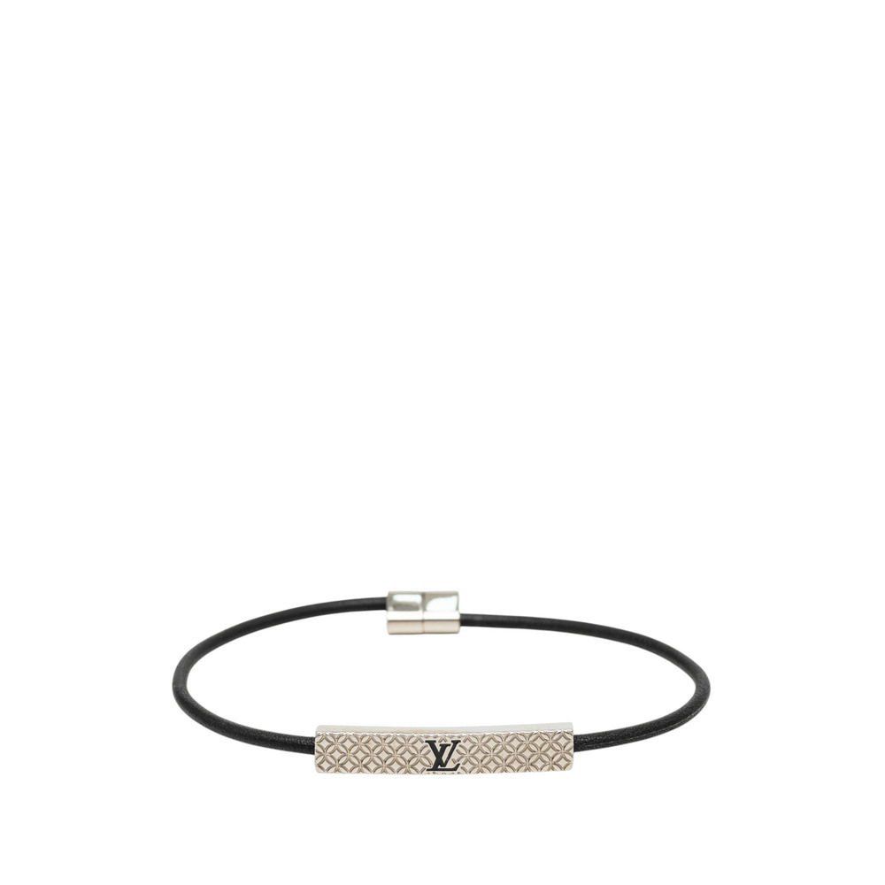 Pre-Loved Louis Vuitton Palladium Plated Champs Elysees Bracelet